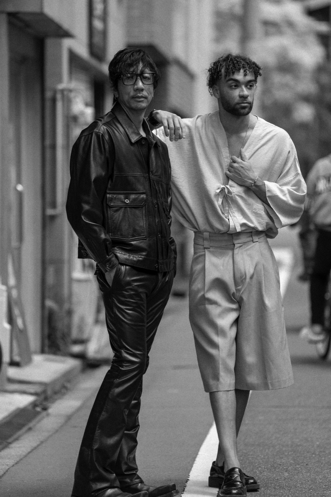 Jay Charlec, CEO of Always Make Noise, in an Osaka backstreet