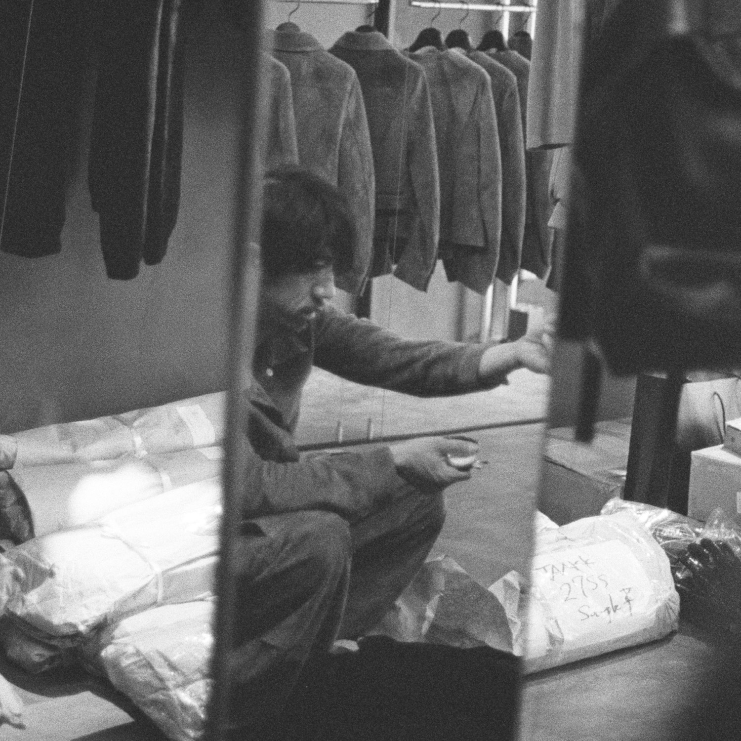 Toshi Nagaoka in his leather atelier in Japan